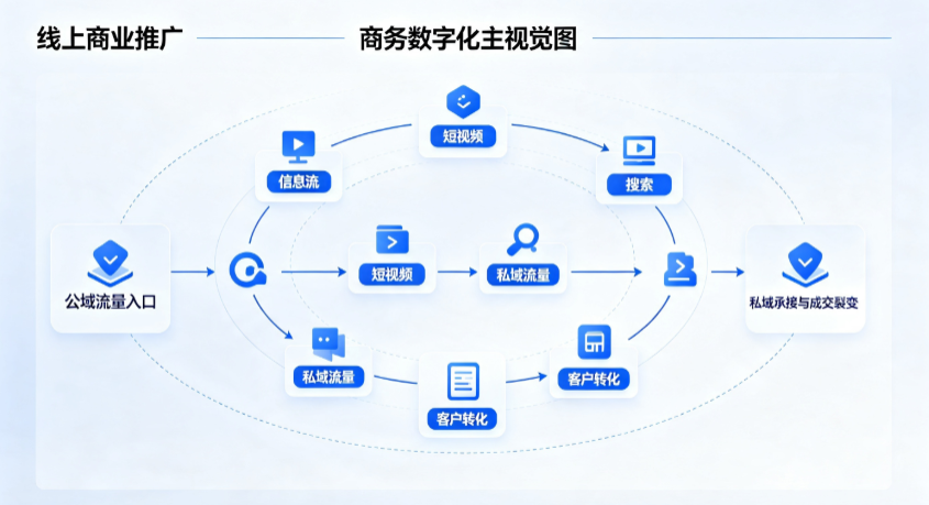 大荔县线上商业推广怎么做？全域流量闭环搭建与低成本转化实战指南